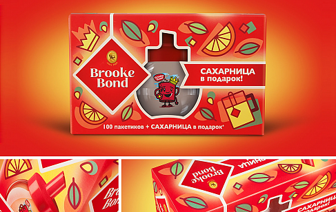 Набор Brooke Bond с сахарницей