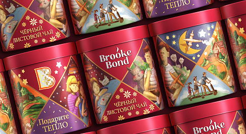 Новогодняя упаковка Brooke Bond