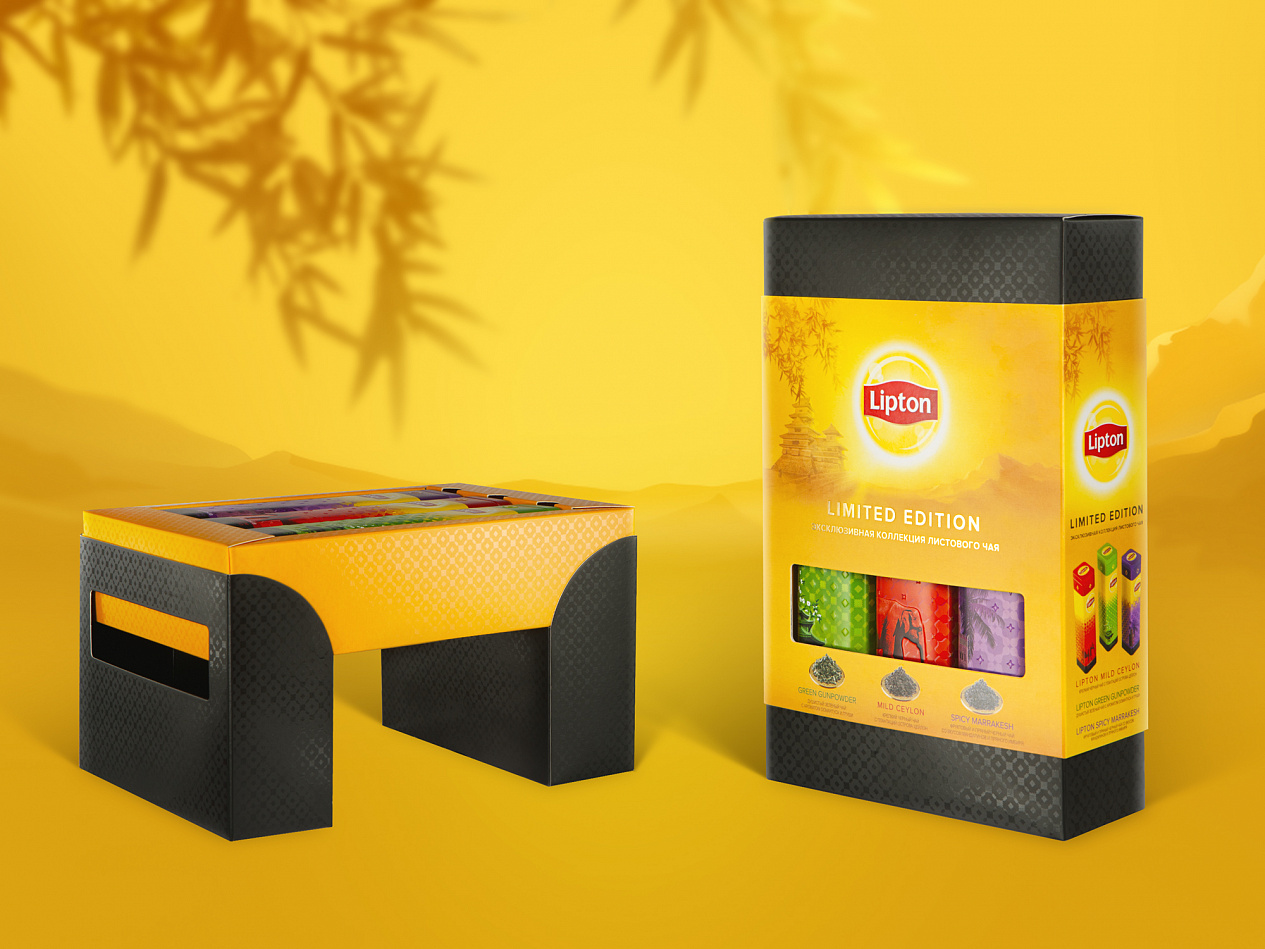 Упаковка-столик Lipton - Портфолио Depot