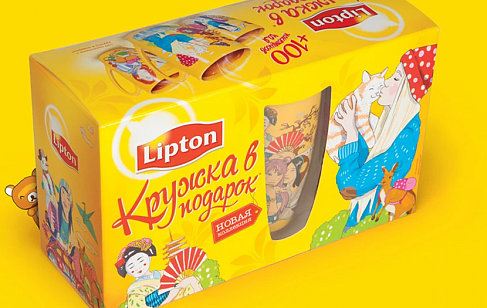 Промо набор Lipton с кружкой '14