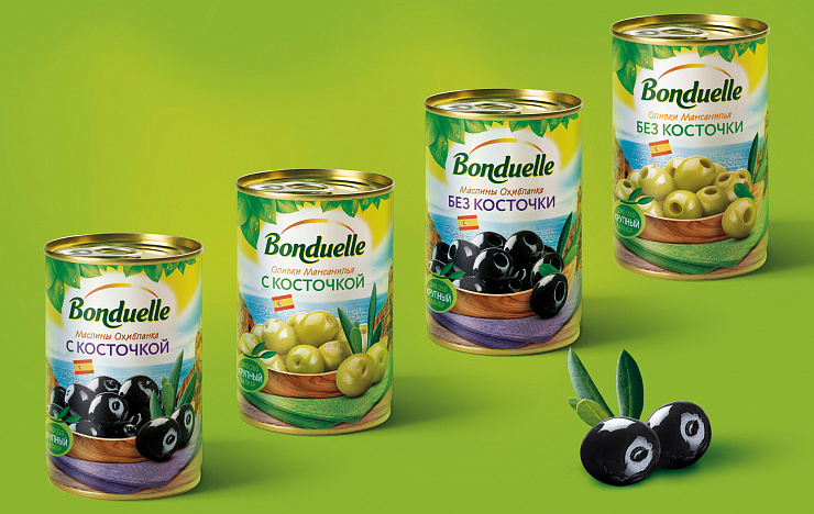 Оливки и маслины Bonduelle - Портфолио Depot
