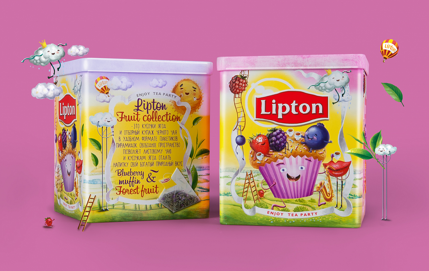 Lipton Blueberry Muffin & Forest Fruit - Портфолио Depot
