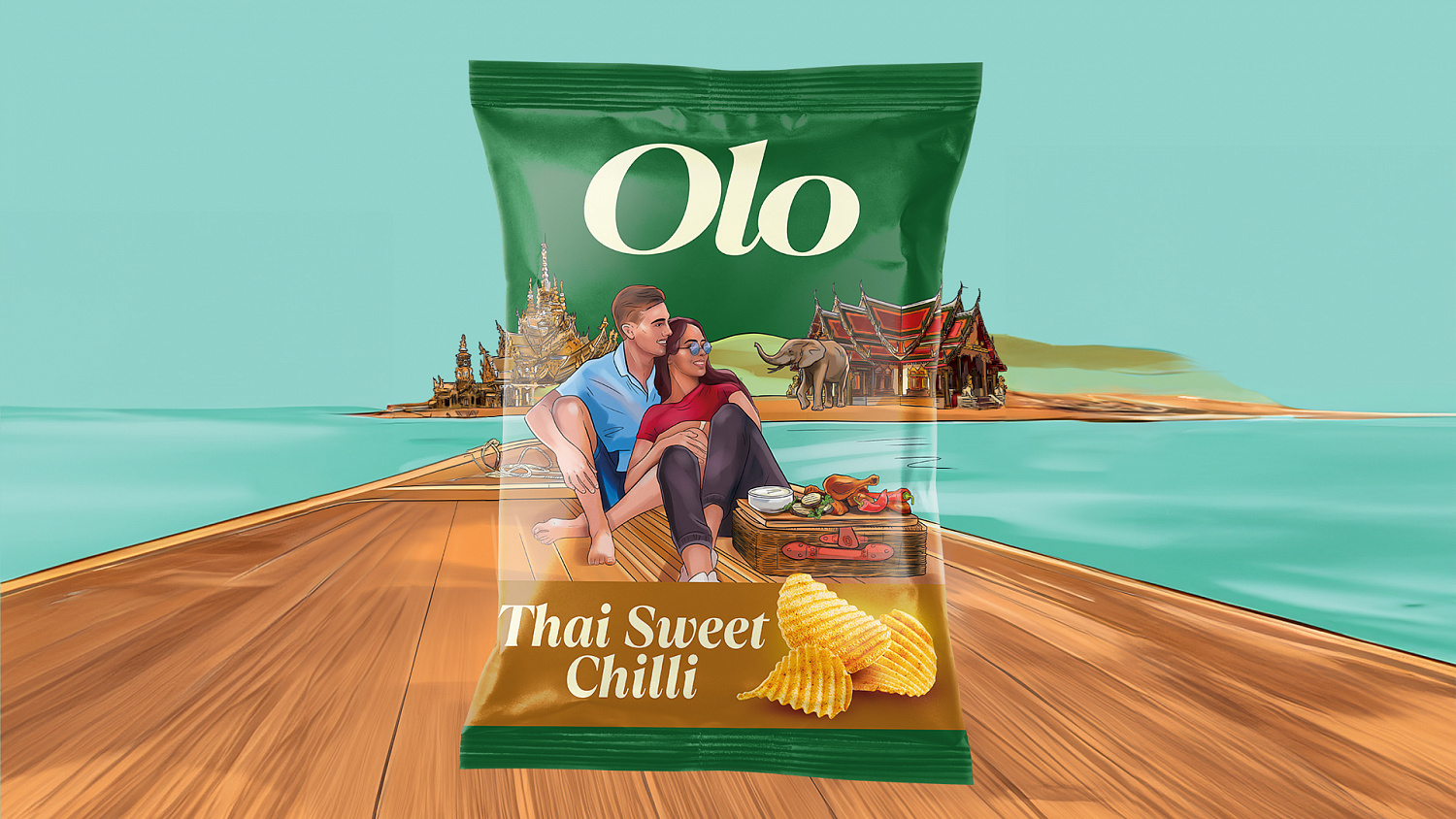 Olo: дизайн упаковки для нового бренда чипсов из Ирака - Портфолио Depot