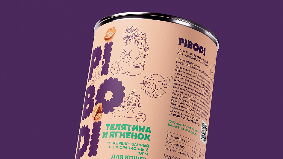 PIBODI: бренд кормов для двортерьеров - Портфолио Depot